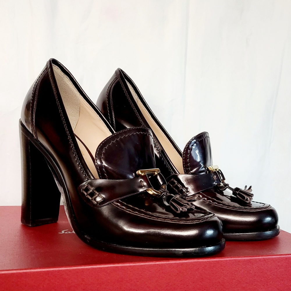 Ferragamo Oxblood Loafers